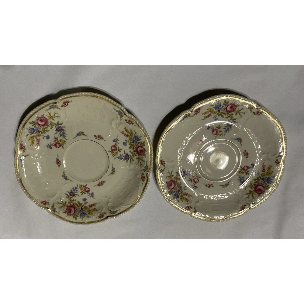 Rosenthal Continental Marianne Flat Set Of Two Saucers